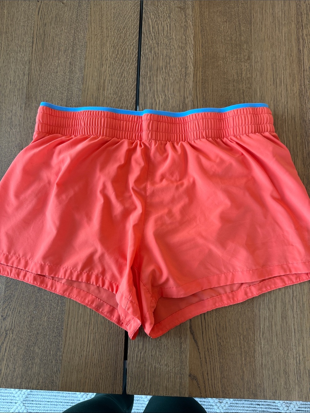 Fabletics Coral Athletic Shorts with Blue-Trim Waistband